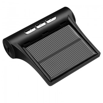 YASOKRO Solar TPMS Car Tire Pressure Alarm Monitor System Solar Charging LCD Display 4 External Sensor Temperature Sensor