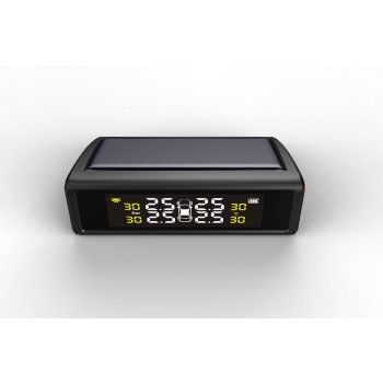 solar power supply TPMS car tire pressure monitoring system with 4 external sensors PSI/BAR measurement High quality