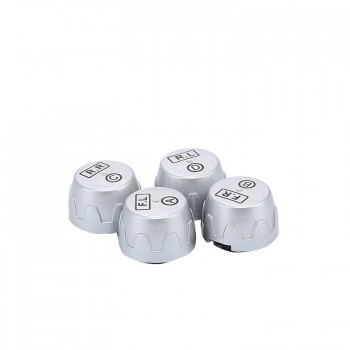 solar power supply TPMS car tire pressure monitoring system with 4 external sensors PSI/BAR measurement High quality