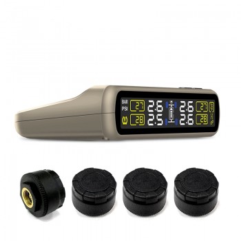 T881X-TL Solar Power TPMS Car Tire Pressure Alarm Monitoring System For Car Motorcycle Bicycle Truck Tire Pressure Monitoring