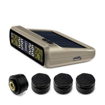 T881X-TL Solar Power TPMS Car Tire Pressure Alarm Monitoring System For Car Motorcycle Bicycle Truck Tire Pressure Monitoring