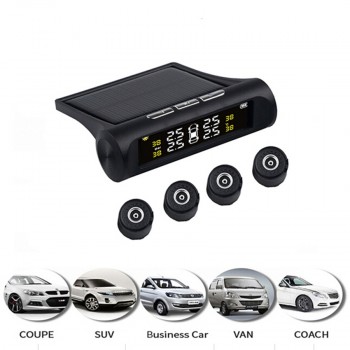 4 sensors car tire pressure alarm TPMS Digital display auto tyre pressure tester leak warning tire presssure monitoring system