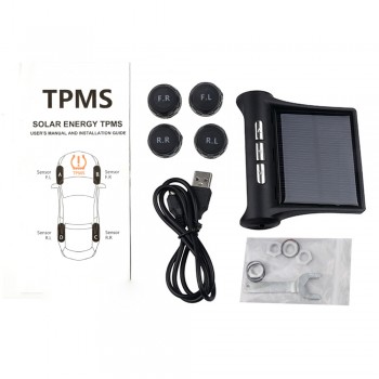 4 sensors car tire pressure alarm TPMS Digital display auto tyre pressure tester leak warning tire presssure monitoring system