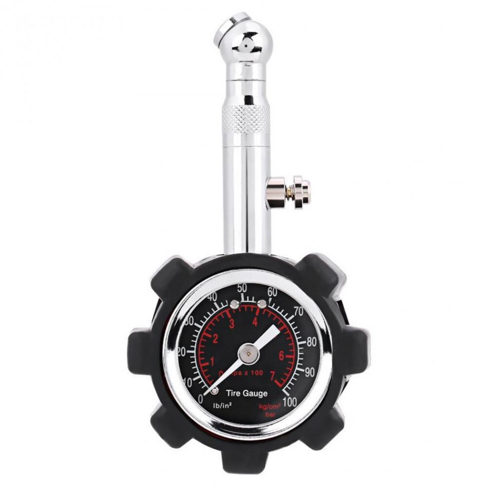 Manual Hand 0 - 100 PSI Tire Air Pressure Gauge Meter Tester Diagnostic Meter Tool Manometer for Car Truck Motorcycle Bike