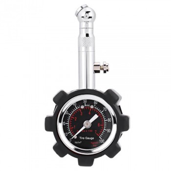 Manual Hand 0 - 100 PSI Tire Air Pressure Gauge Meter Tester Diagnostic Meter Tool Manometer for Car Truck Motorcycle Bike