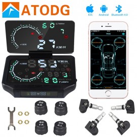 TPMS Bluetooth 4.0 Save Fuel 4 Internal/External Sensor hud car display Tire Pressure Monitoring TPMS Bluetooth WRTRST50 TPMS
