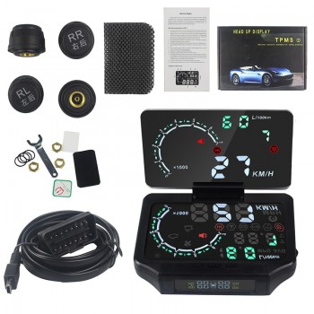 TPMS Bluetooth 4.0 Save Fuel 4 Internal/External Sensor hud car display Tire Pressure Monitoring TPMS Bluetooth WRTRST50 TPMS
