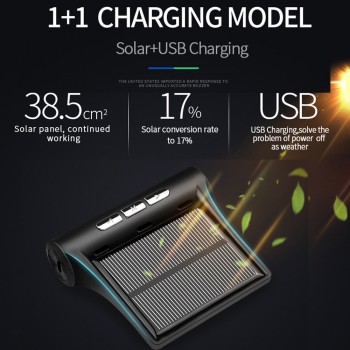 Kebidumei Solar Power Car TPMS Tyre Pressure Monitoring System charging Real-time Monitoring Tire Security Alarm Systems