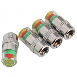 4Pcs Car Styling 36PSI 2.4bar Car Tyre Tire Pressure Valve Stem Caps Sensor Eye Air Alert Tire Pressure Monitoring Tools Kit