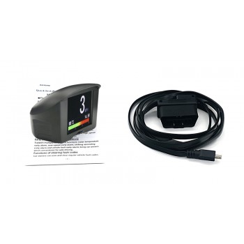 AUTOOL 2.4 Multi-Function Car OBD Smart Digital Meter amp; Alarm Fault Code Water temperature gauge voltage speed meter display
