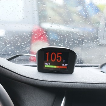 AUTOOL 2.4 Multi-Function Car OBD Smart Digital Meter amp; Alarm Fault Code Water temperature gauge voltage speed meter display