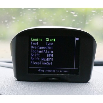 AUTOOL 2.4 Multi-Function Car OBD Smart Digital Meter amp; Alarm Fault Code Water temperature gauge voltage speed meter display