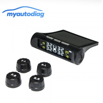 2019 New Arrival Solar Power TPMS Wireless Tire Pressure Monitoring System  for Car SUV MINIBUS Safe Drive with TPMS