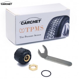 CARCHET 4 pcs Car TPMS Wireless Tire Pressure Monitoring System + 4 mini External Sensors(0~8 bar/0~99 psi) Car Diagnostic-tool