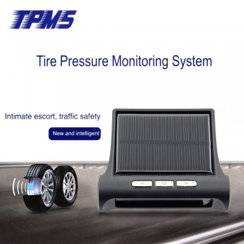 Professional Solar TPMS Car Tire Pressure Alarm Monitor System Display 4 External Sensors Temperature Warning Fuel Save