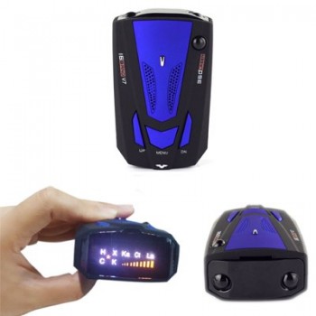 YASOKRO Car Vehicle Radar Detector 360 Degree Anti Car Detector V7 Speed Voice Alert Warning 16 Band Speed Control Detector