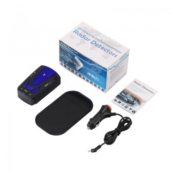 KEMiMOTO Car Radar Detector Auto 360 Degree Vehicle V7 Speed Voice Alert Alarm Warning 16 Band LED Display English Russian
