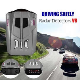 KEMiMOTO V9 Car Trucker Speed 360 Degrees Vehicle Radar Detector Voice Alert Warning 16 Band LED Display English/Russian Version