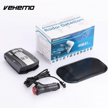 Vehemo E8 360 Degrees Car Radar Full Band Scanning Detector Tracker Universal Speed Control Detector Vehicle Speed Control