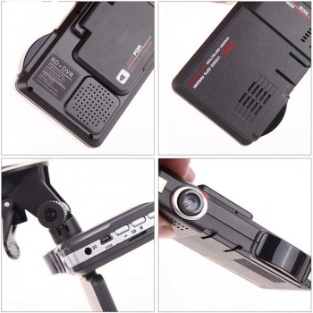 2 in 1 Car DVR Anti Radar Detector 2.0 Inchs TFT 1080P HD Motion Detection G-sensor dash cam 150 degree lens free shipping