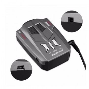 SAIEOSYU V9 Detecteur Car Radar Detector 360 Degrees 16 Band LED Display Russia/English Voice Alert Warning Anti Radar Detector
