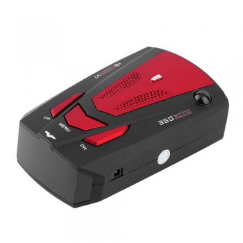 12V 360 Degree Car Voice Alert Radar Detector V7 Anti-police Radar Speed Detector with 16 Band LED Display English/Russian
