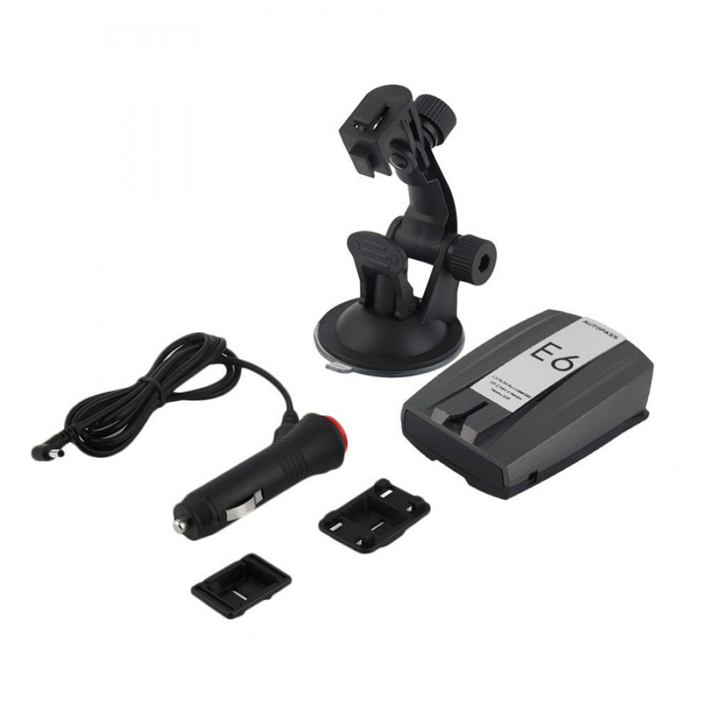 E6 Cobra Full Band Car Radar Detector Laser Speed Alert With English Police Dog