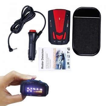 YASOKRO 360 Degree English/Russian Car Anti Radar Detector for Vehicle V7 Speed Voice Alert Warning 16 Band LED Display Detector