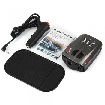 V9 Car Trucker Speed 360 Degrees Vehicle Radar Detector Voice Alert Warning 16 Band Auto LED Display English / Russian version