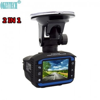 OkeyTech Best 2 In 1 Anti Laser Car Radar Detector G-sensor DVR Camera Recorder Russianamp;English Version