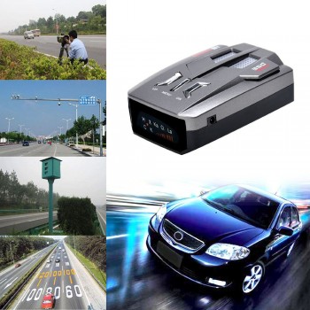 VicTsing V9 Car Speed Voice Alert English Russian Radar Detector Trucker Car Radar Detector 2018 V9 Speed Control Detector