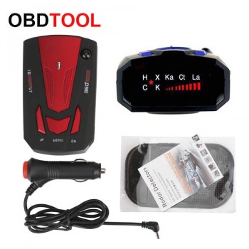Car Radar Detector Auto 360 Degree Vehicle V7 Speed Voice Alert Laser Alarm Warning 16 Band LED Display Alarm Systems Security