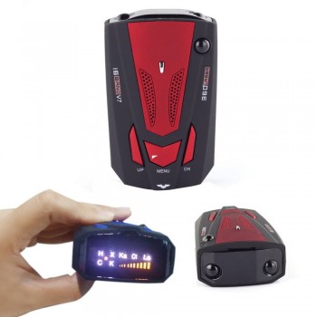Car Radar Detector Auto 360 Degree Vehicle V7 Speed Voice Alert Laser Alarm Warning 16 Band LED Display Alarm Systems Security