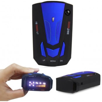 Zeepin V7 Anti Radar Car Radar Detector Car Laser Detector Speed Voice Alert Warning 16 LED Display Russian English