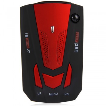 Zeepin V7 Anti Radar Car Radar Detector Car Laser Detector Speed Voice Alert Warning 16 LED Display Russian English