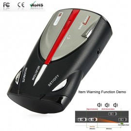 Excelvan 9880 Anti-Police Radar Detector Laser Eye 360-Degree Detection Fully 16 Bands Voice Alert Detection USB Russian/English
