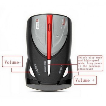 2019 Car detector XRS-9880 Radar detector 16 Band High Performance Laser Detector Russian amp; English Voice Anti Police detector