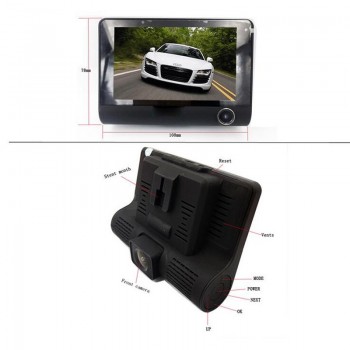 2 in 1 Car Radar Detector 4.0 DVR Camera With Russian amp; English Full HD 1080P Speedcam Anti Radar Detector Dash Cam three lens