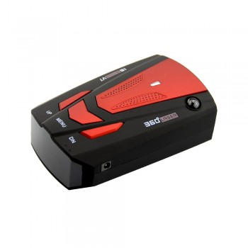 OkeyTech Car Vehicle LED Radar Detector Auto 360 Degree Anti Car Detector V7 Speed Voice Alert Warning 16 Band Control Detector