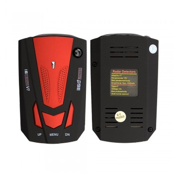 OkeyTech Car Vehicle LED Radar Detector Auto 360 Degree Anti Car Detector V7 Speed Voice Alert Warning 16 Band Control Detector