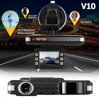 VEHEMO 2 in 1 720P Drive Safely Speed Control Detector Car Speed Laser Car Camera Radar Night Vision Car DVR Rocorder
