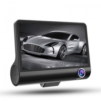 Triple Lens  DVR Dash Cam Safety Speed Control Voice System Vehicle Night vision  3 Cameras Car Recorders