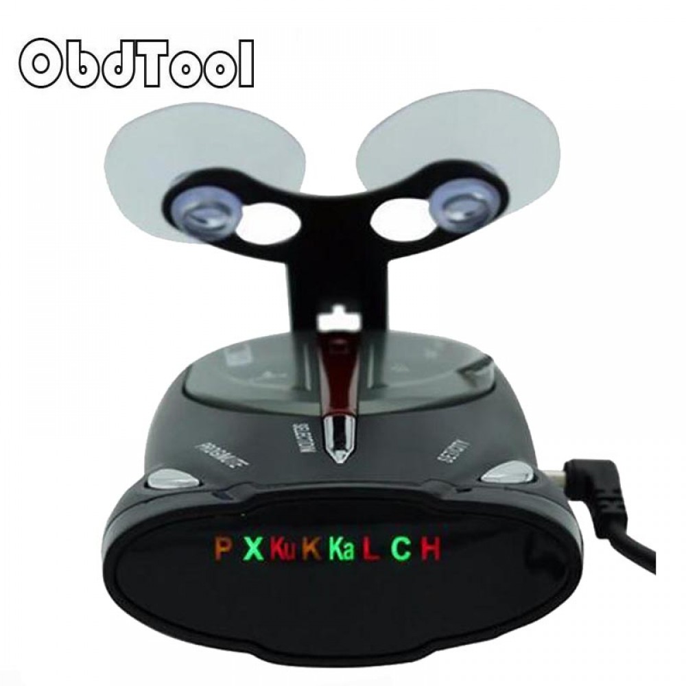 ObdTool Black Anti Radar Car Radar Detector Laser Radar Detector Voice Strelka Alarm System for Russian Car-Detector
