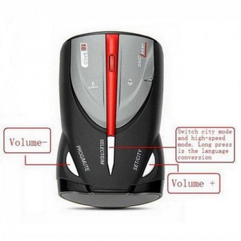 ObdTool Black Anti Radar Car Radar Detector Laser Radar Detector Voice Strelka Alarm System for Russian Car-Detector