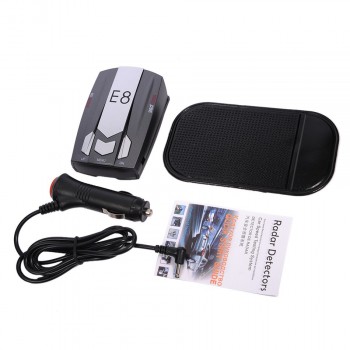 2018 12V E8 led gps laser anti radar car electronics car detector best antiradars speed auto degrees detect  X K Ka Ct La 12V DC