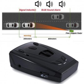 Best STR535  Anti radar car detector Full Band Laser 360 Russian vioce LED X K NK Ku Ka Car Radar Car Detector