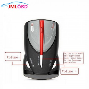 Hot! XRS 9880 Car Radar Detector Cobra Full 16-Band Russian amp; English Language Lacer Anti Radar Detector for Driving