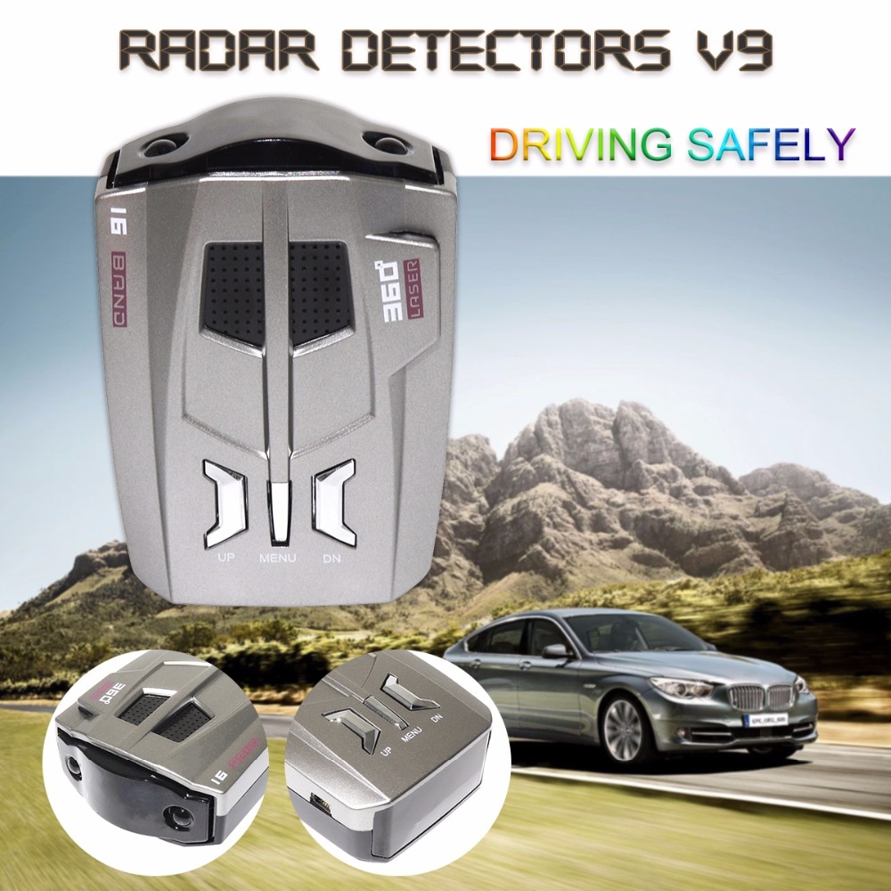 Universal Car Detector V9 Russia / English 16 Brand LED Display X / K / NK / Ku / Ka / Laser Anti Radar Detector