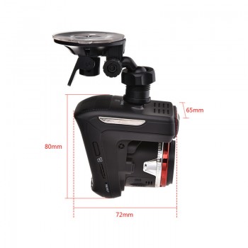 Russian Voice 3 In 1 Car DVR Camera Anti Radar Detector Laser HD 720P Built-in GPS Logger Alarm System Digital Video Recorder