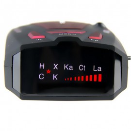 Hot! 16 Band Anti Car Radar Detector Russian/English for Car V7 X K NK Ku Ka Laser VG-2 LED Display Red Car Detector